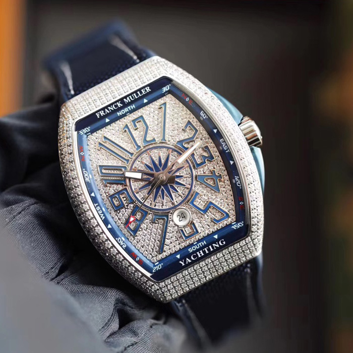 Đồng hồ Franck Muller V32 nữ siêu cấp đính full kim cương nhân tạo ABF Thụy  Sỹ - DWatch